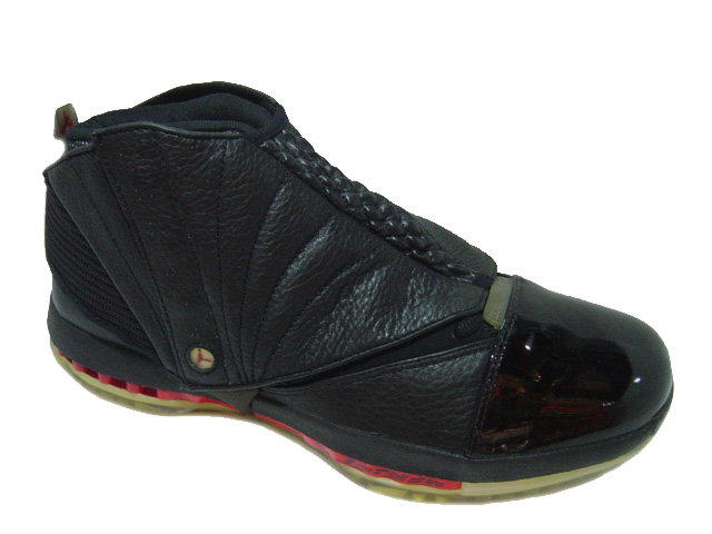 Cheap Air Jordan Shoes 16 Black Varsity Red - Click Image to Close