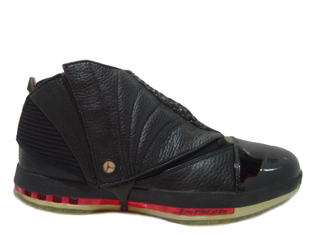 Cheap Air Jordan Shoes 16 Black Varsity Red - Click Image to Close