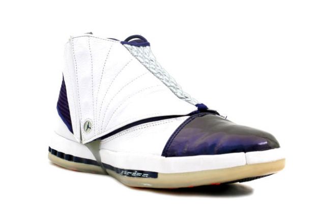 Cheap Air Jordan Shoes 16 Original White Metallic Navy 34 High