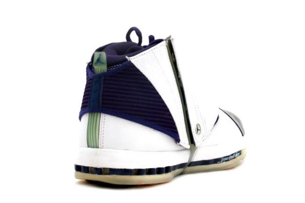 Cheap Air Jordan Shoes 16 Original White Metallic Navy 34 High - Click Image to Close