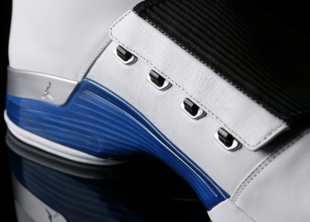 Cheap Air Jordan Shoes 17 Original White Vollege Blue Black