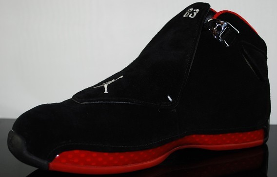 Cheap Air Jordan Shoes 18 Black Varsity Red Countdown Package