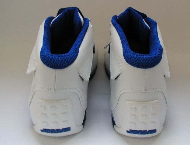 Cheap Air Jordan Shoes 18 Original White Metallic Silver Sport Royal - Click Image to Close