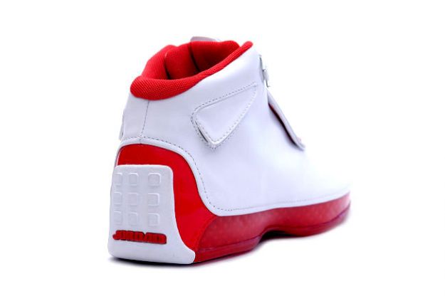 Cheap Air Jordan Shoes 18 Original White Varsity Red