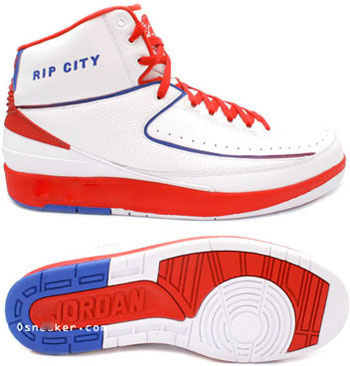 Cheap Air Jordan 2 Shoes White Red Blue Chrome