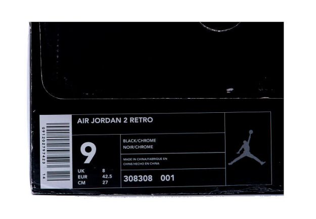 Cheap Air Jordan 2 Shoes Retro Black Chrome