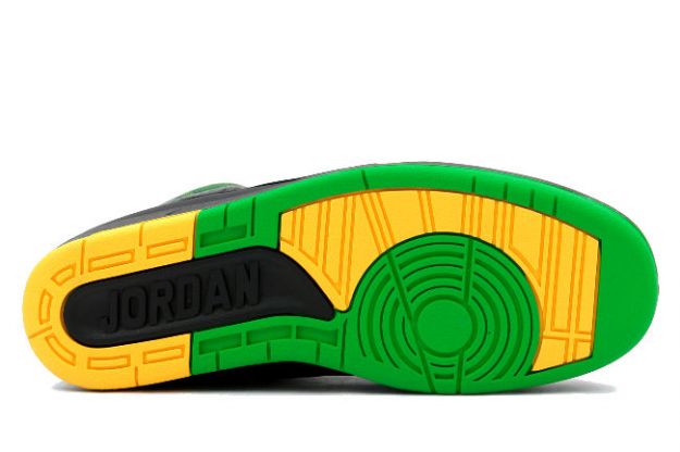 Cheap Air Jordan 2 Shoes Retro Doernbecher Charity Black Pro Gold Lucky Green - Click Image to Close