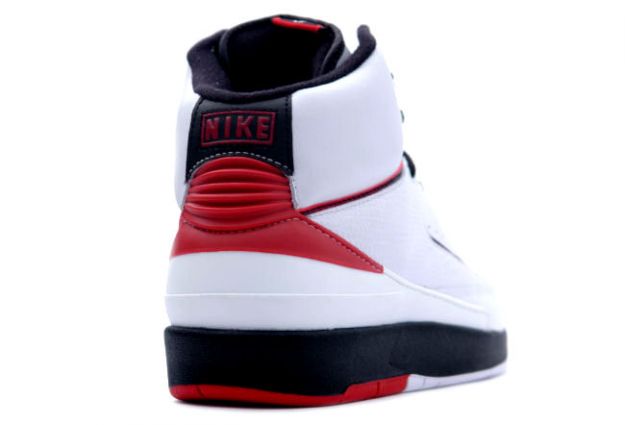 Cheap Air Jordan 2 Shoes Retro White Varsity Red Black - Click Image to Close