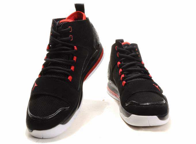 Cheap Air Jordan 2011 XXVI Retro Black Red Shoes - Click Image to Close