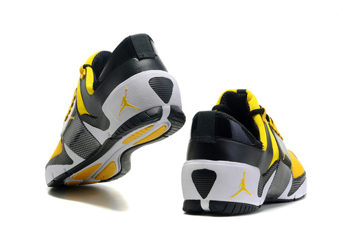 Cheap Air Jordan 2011 XXVI Retro Yellow Black White Shoes - Click Image to Close