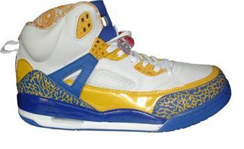 Cheap Air Jordan Shoes 3.5 White Yellow Blue - Click Image to Close