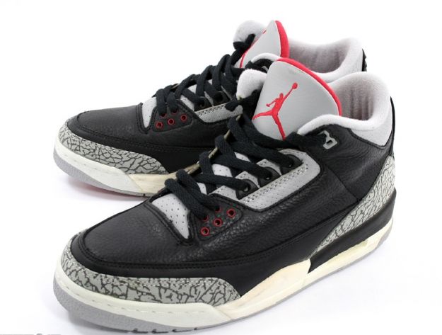 Cheap Air Jordan Shoes 3 Retro 1994 Black Cement Grey - Click Image to Close