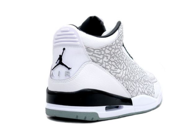 Cheap Air Jordan Shoes 3 Retro Flip white Chrome Black