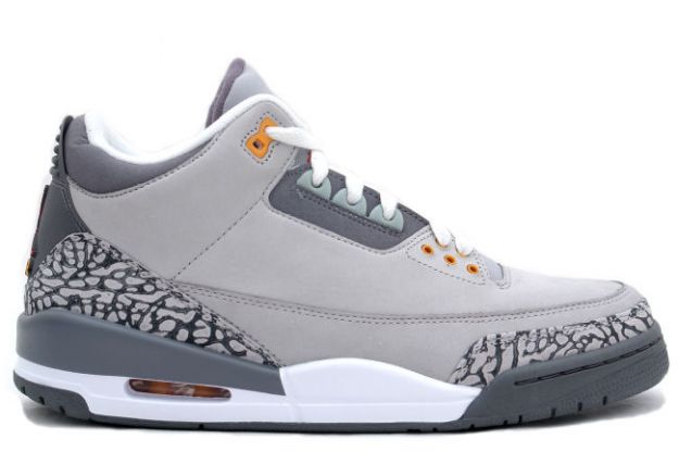 Cheap Air Jordan Shoes 3 Retro Silver Sport Red Light Graphite Orange Peel - Click Image to Close