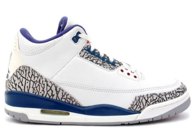 Cheap Air Jordan Shoes 3 Retro White True Blue