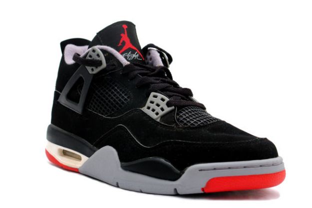 Cheap Air Jordan Shoes 4 Retro 1999 Black Cement Grey