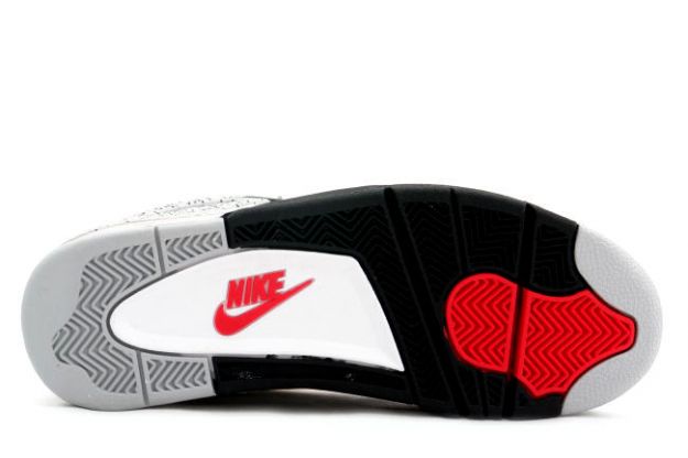 Cheap Air Jordan Shoes 4 Retro 1999 White Black Cement - Click Image to Close