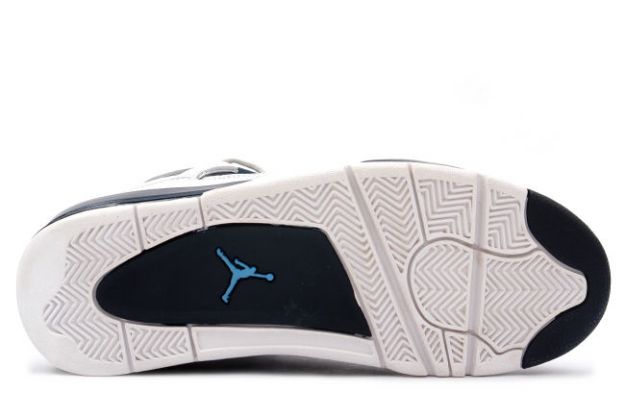 Cheap Air Jordan Shoes 4 Retro 1999 White Columbia Blue Midnight Navy