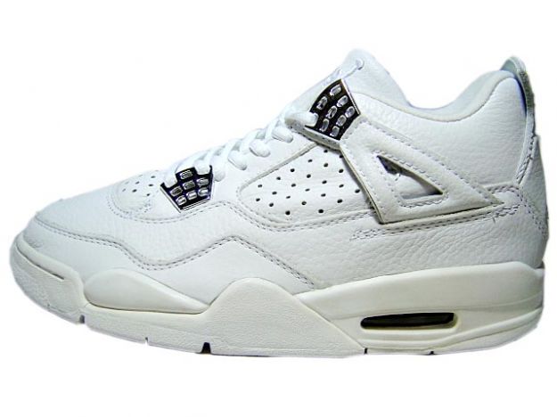 Cheap Air Jordan Shoes 4 Retro 2000 White Wgite Chrome - Click Image to Close