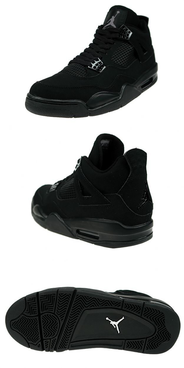 Cheap Air Jordan Shoes 4 Retro Rlack Cat Black Light Graphite - Click Image to Close
