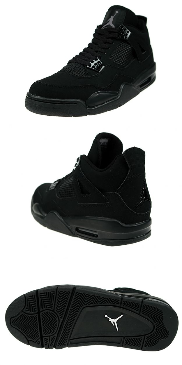 Cheap Air Jordan Shoes 4 Retro Rlack Cat Black Light Graphite