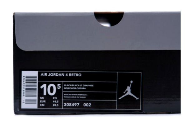 Cheap Air Jordan Shoes 4 Retro Rlack Cat Black Light Graphite