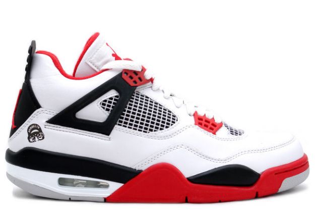 Cheap Air Jordan Shoes 4 Retro Mars Blackmon White Varsity Red Black - Click Image to Close