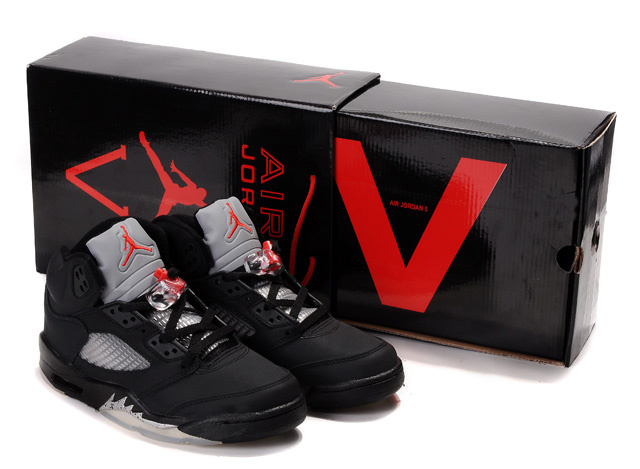 Cheap Air Jordan Shoes 5 Retro Hardcover Box Black White Red - Click Image to Close