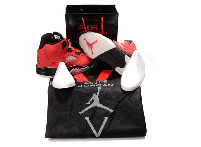 Cheap Air Jordan Shoes 5 Retro Hardcover Box Red Black White - Click Image to Close