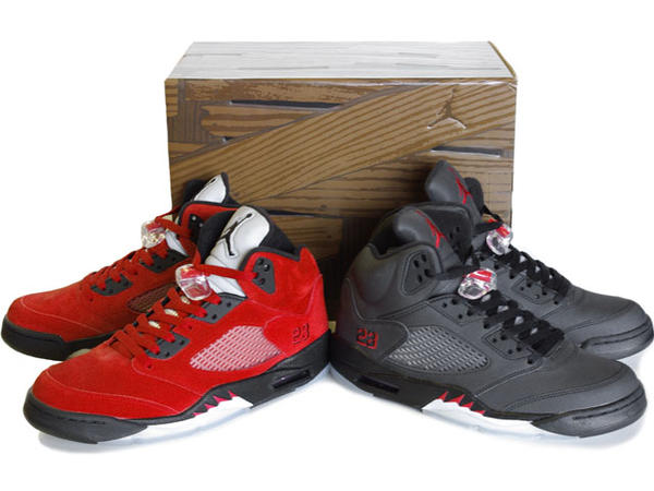 Cheap Air Jordan Shoes 5 Raging Bull Pack Varsity Red Black