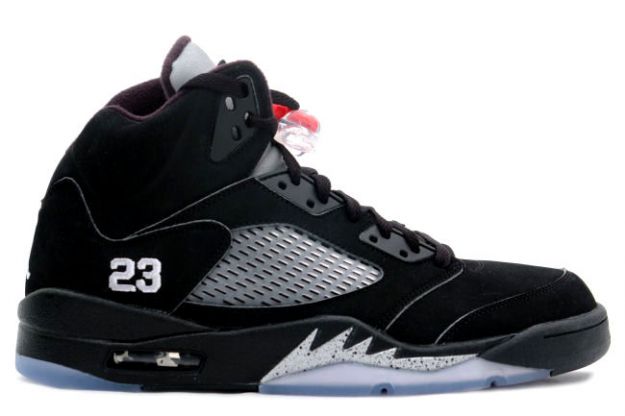 Cheap Air Jordan Shoes 5 Retro Black Black Metallic Silver - Click Image to Close