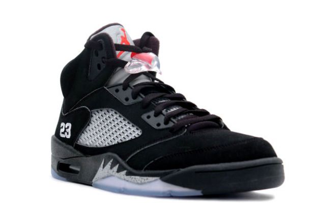 Cheap Air Jordan Shoes 5 Retro Black Black Metallic Silver