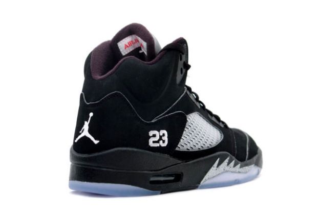 Cheap Air Jordan Shoes 5 Retro Black Black Metallic Silver