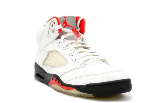 Cheap Air Jordan Shoes 5 Tetro Fire Red White Black Fire Red - Click Image to Close