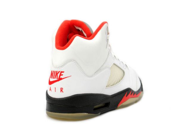 Cheap Air Jordan Shoes 5 Tetro Fire Red White Black Fire Red