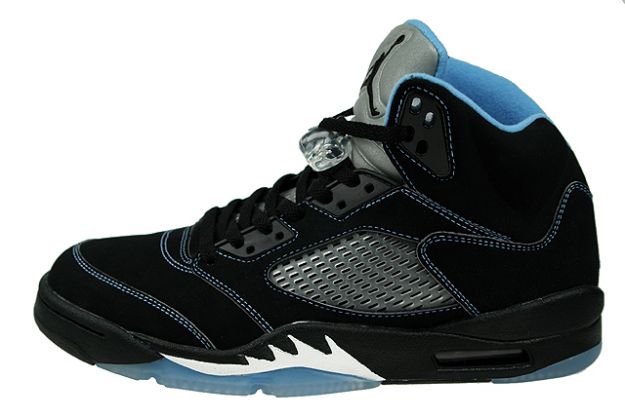 Cheap Air Jordan Shoes 5 Retro Black University Blue White - Click Image to Close