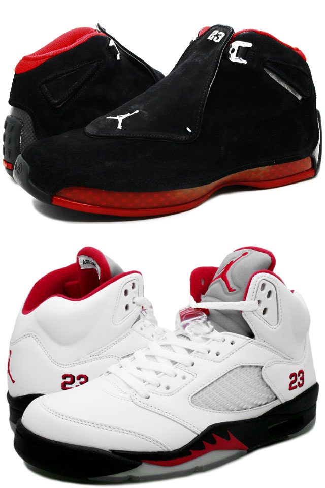 Cheap Air Jordan Shoes 5 White Black Fire Red v Cheap Air Jordan Shoes 18 Countdown Package - Click Image to Close