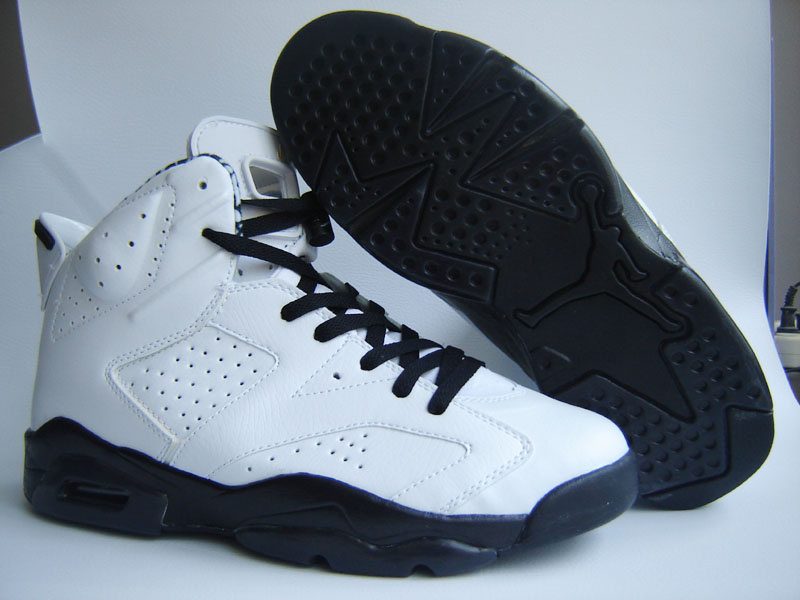 Cheap Air Jordan Shoes 6 Retro White Black