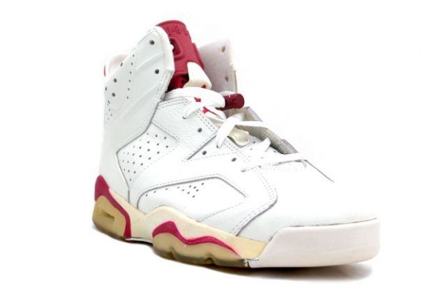 Cheap Air Jordan Shoes 6 Original Off White Maroon - Click Image to Close