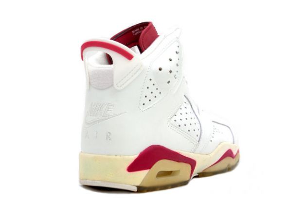 Cheap Air Jordan Shoes 6 Original Off White Maroon - Click Image to Close