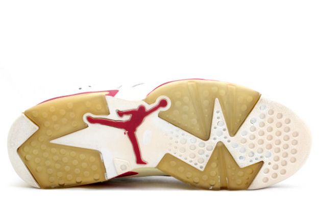 Cheap Air Jordan Shoes 6 Original Off White Maroon - Click Image to Close