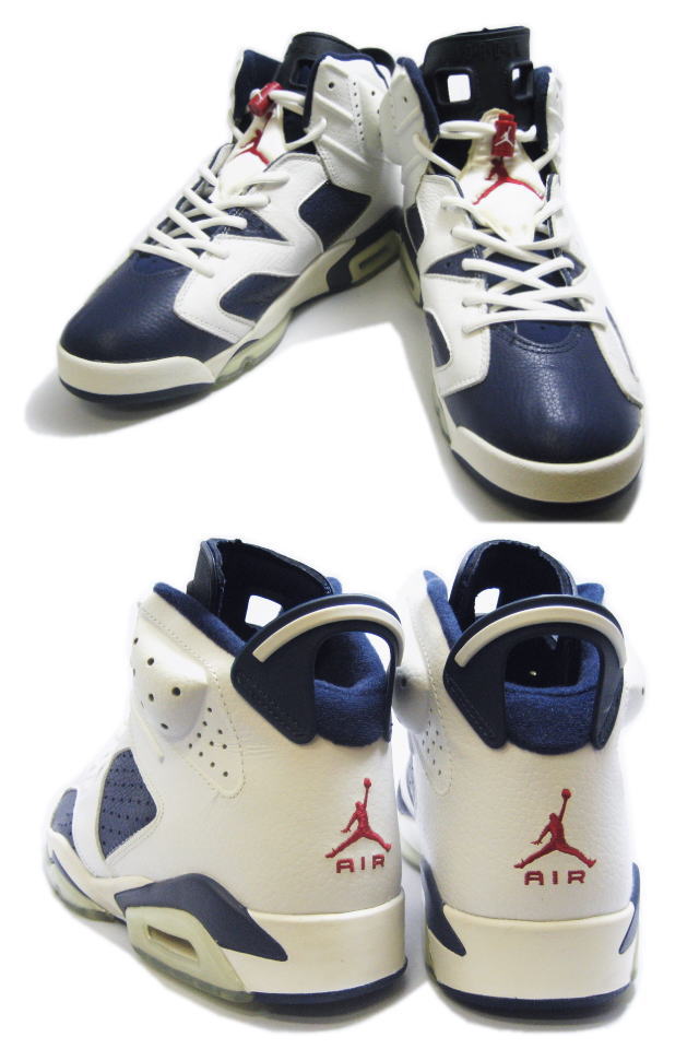 Cheap Air Jordan Shoes 6 Retro Olympic Midnight Navy Varsity Red White - Click Image to Close