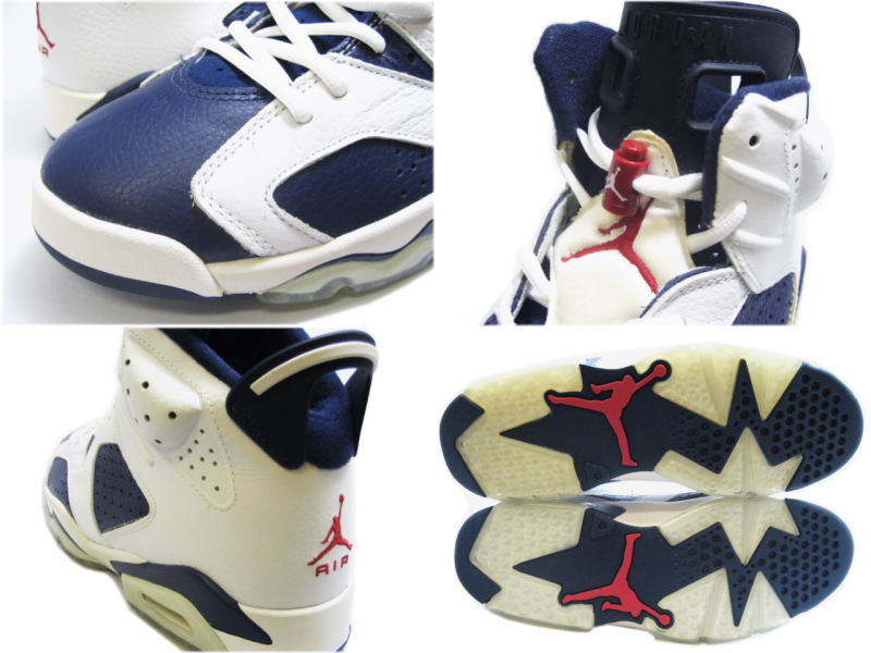 Cheap Air Jordan Shoes 6 Retro Olympic Midnight Navy Varsity Red White - Click Image to Close