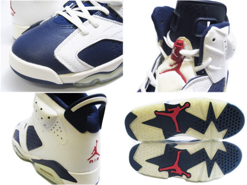 Cheap Air Jordan Shoes 6 Retro Olympic Midnight Navy Varsity Red White