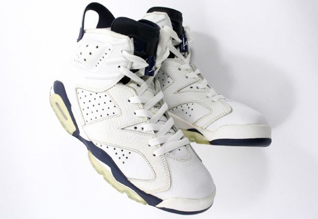 Cheap Air Jordan Shoes 6 Retro White Midnight Navy - Click Image to Close