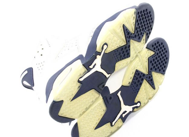 Cheap Air Jordan Shoes 6 Retro White Midnight Navy