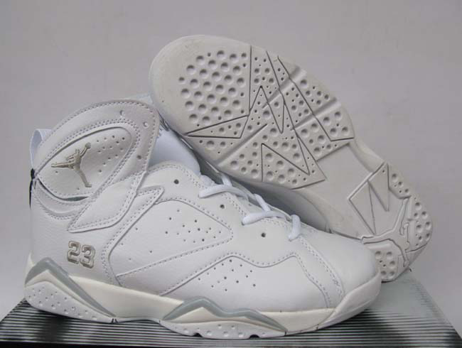 Cheap Air Jordan Shoes Retro 7 All White