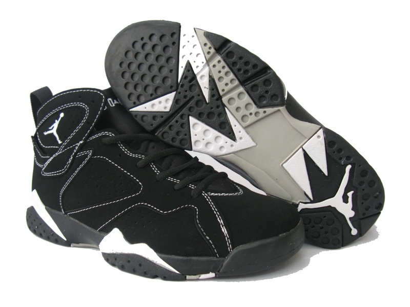 Cheap Air Jordan Shoes Retro 7 Black White - Click Image to Close