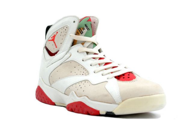 Cheap Air Jordan Shoes 7 Original Hare White Light Silver True Red