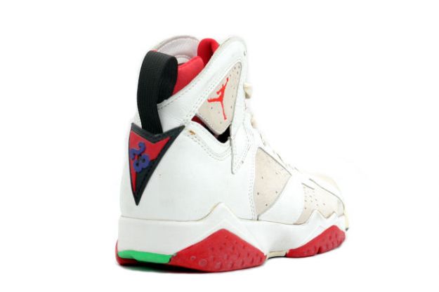 Cheap Air Jordan Shoes 7 Original Hare White Light Silver True Red